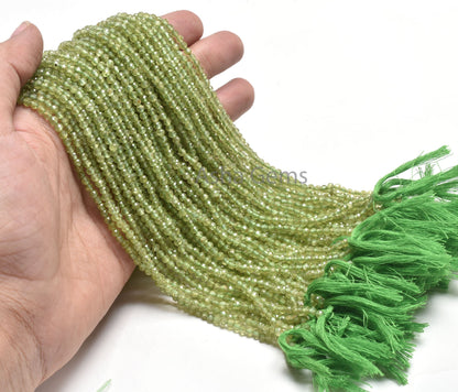 Natural Green Peridot Faceted Round Gemstone Beads,3.1x3 mm Peridot Machine Cut Micro Faceted Round Beads. Peridot Bead Jewelry Making SALE