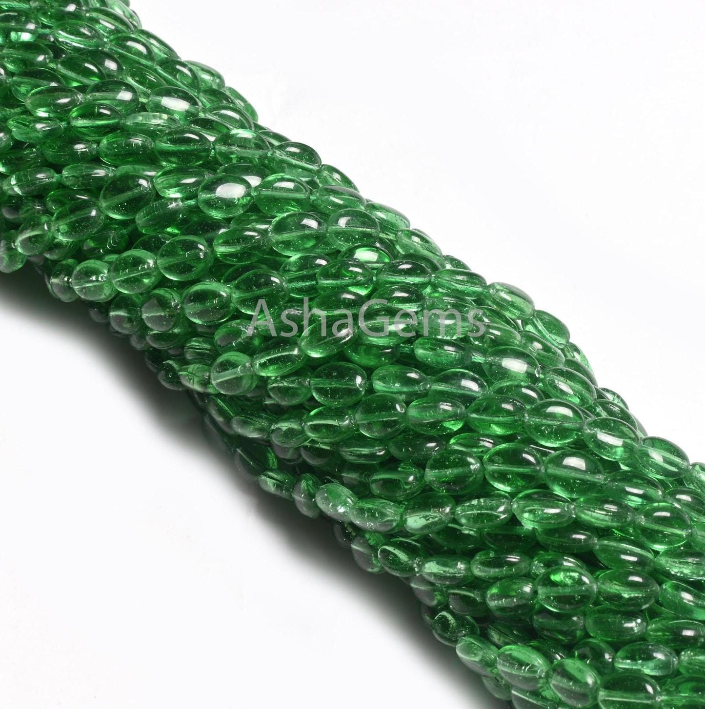 Fine Quality Tree Green Quartz Hydro Smooth Oval Shape Beads, Beautiful Translucent Green Hydro Plain Oval Handmade Beads Jewelry Craft SALE