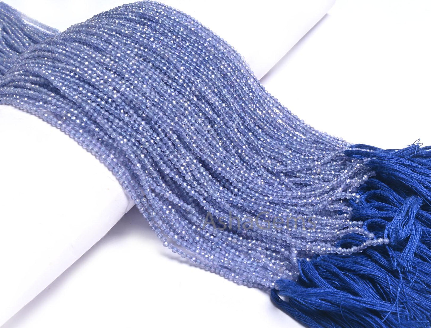 AAA Tanzanite Machine Cut Faceted Rondelle Beads, Blue Tanzanite Beads,2.2mm Top Quality Tanzanite Micro Cut Gemstone Tiny Bead Jewelry SALE