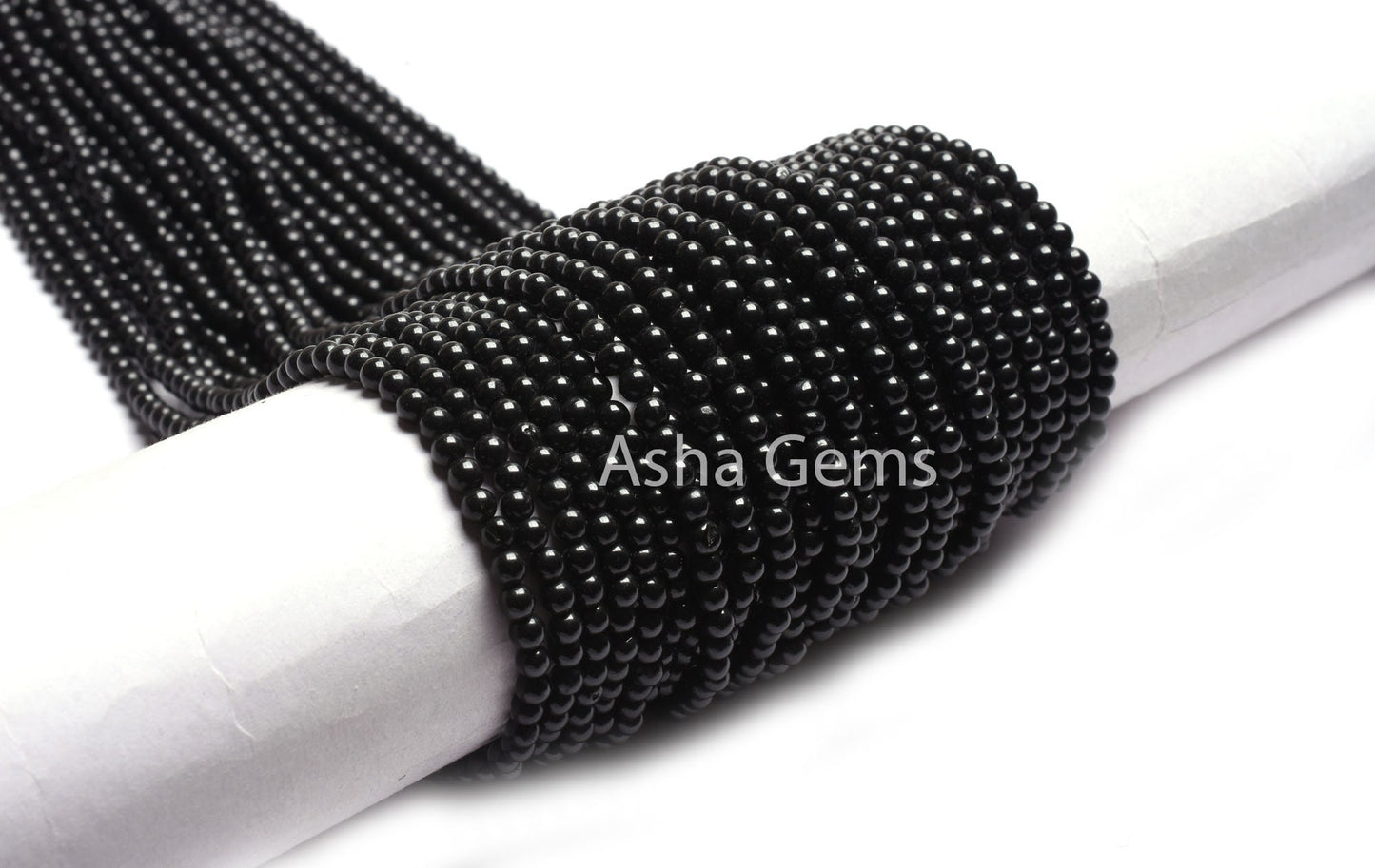 AAA Black Spinal Smooth Round Ball Beads,13" Strand Natural spinel Plain Round Shape Gemstone Beads, Black Spinel Beads Jewelry Makings SALE
