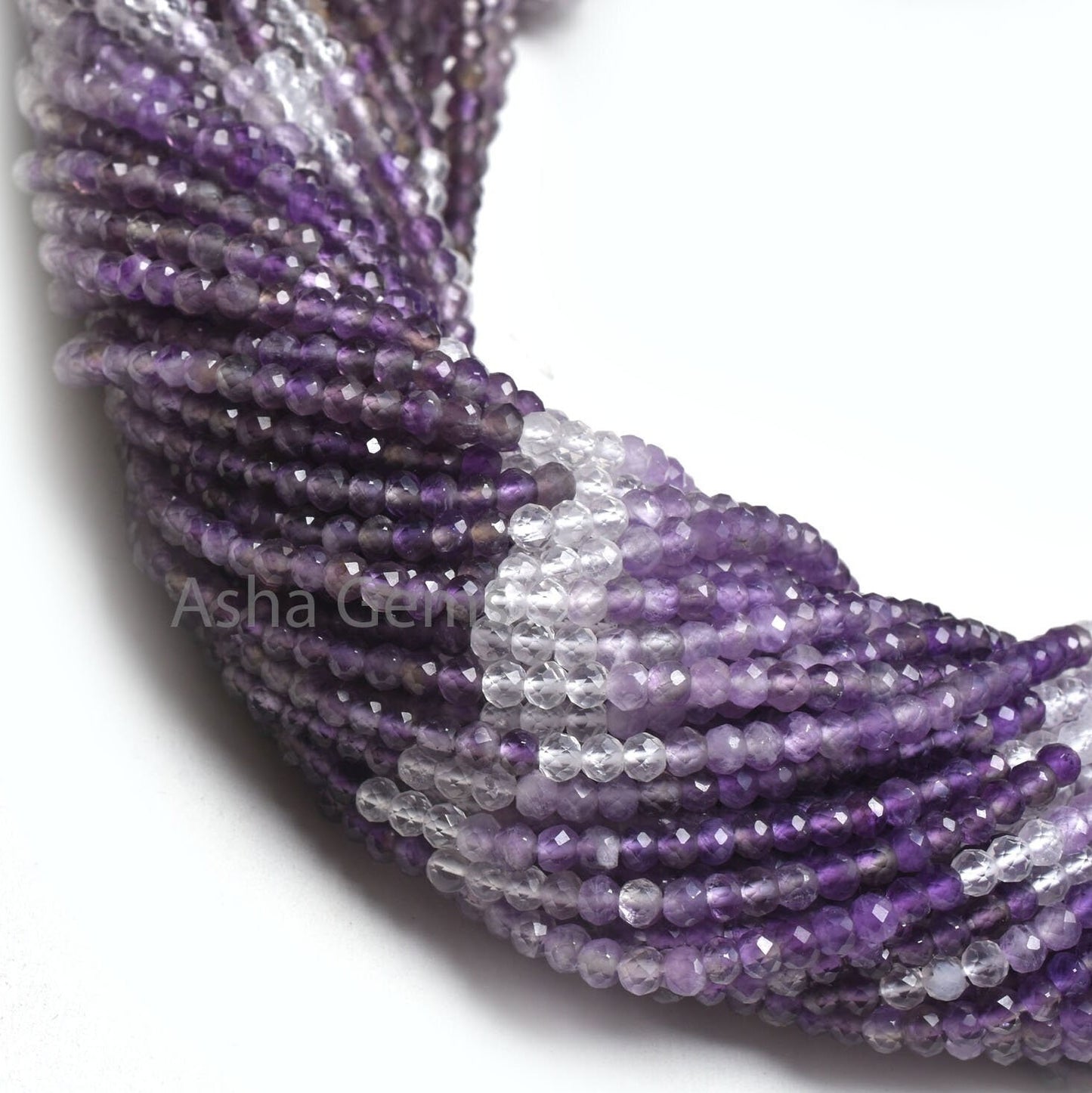 3 mm Natural Amethyst Faceted Micro Cut Faceted Beads, Shaded Purple Amethyst Machine Cut Gemstone Beads, amethyst Bead Jewelry Makings SALE