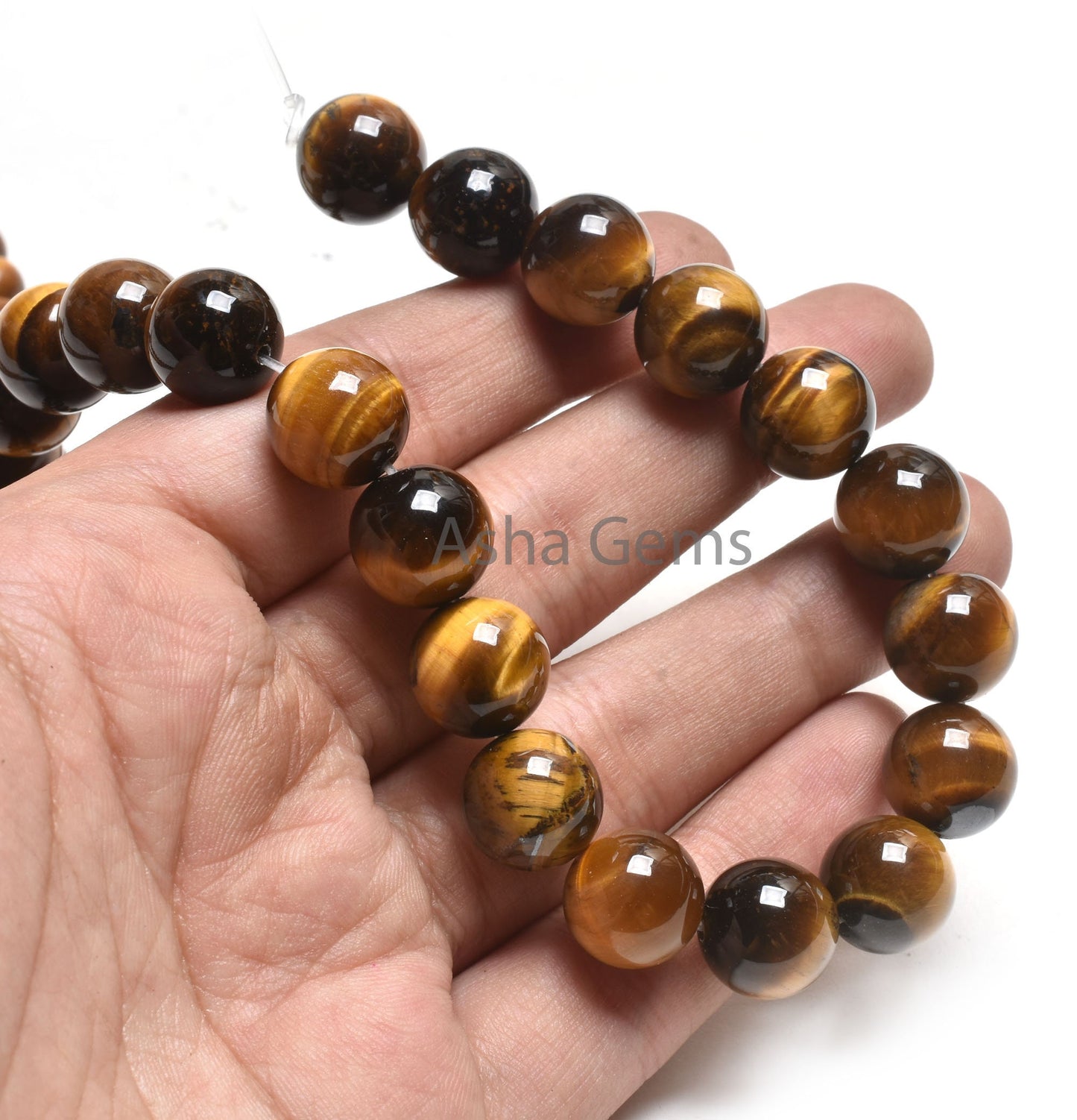 15" Strand AAA Quality Tiger Eye Smooth Round Ball Gemstone Beads,8,10,12 mm Tiger Eye Plain Round,.8 mm Drill Hole Gemstone Loose Bead SALE