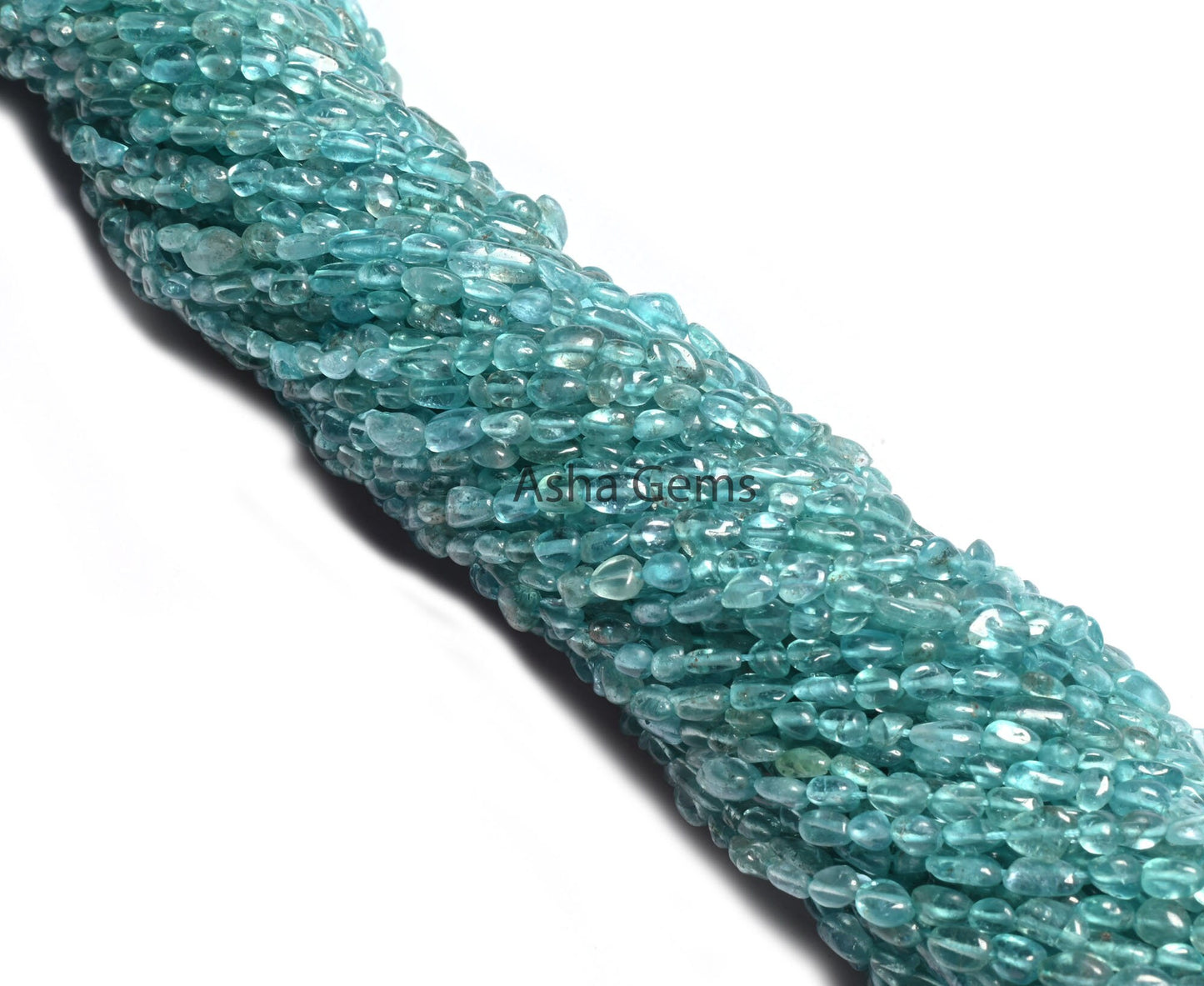 Pretty Sky Blue Apatite Smooth Nugget Beads, Natural Blue Apatite Tiny Nugget Shape Beads, Apatite Loose Pebble Beads,3.5-6.5mm Jewelry SALE (AG 22256)