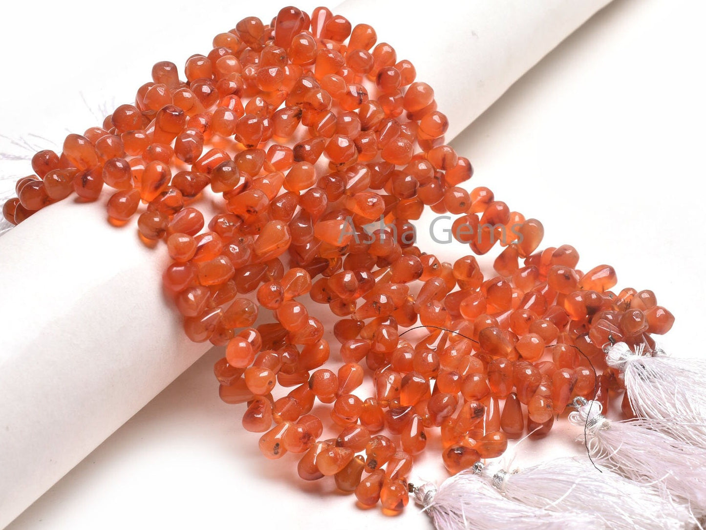 8" Strand Red Carnelian Smooth Handmade Drop Beads Uneven Plain Handmade Teardrop Side Drill Gemstone carnelian Beads Jewelry making SALE