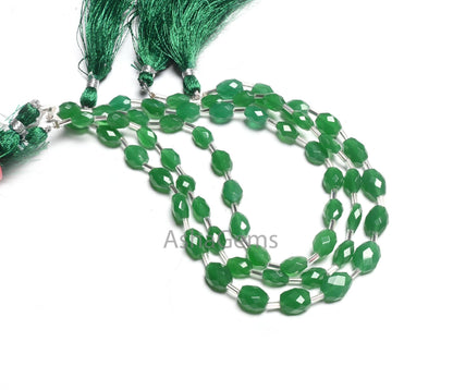 Beautiful Green aventurine Color Hydro fancy Puff Oval Faceted Beads, Fine Quality Green Hydro Oval Briolette Bead Jewelry making Craft SALE