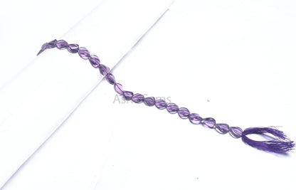 9-12 mm Beautiful Purple amethyst Color Hydro Fancy Twisted Pear Shape Beads,12" Fine Purple Hydro Smooth pear Straight Drill Beads Jewelry