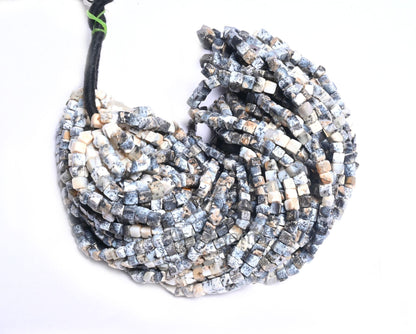 Fine Quality Dendrite Opal Smooth 3D Cube Box Shape Beads,8/16" Natural Dendritic opal Plain Handmade Cube Gemstone Beads Jewelry Craft Sale