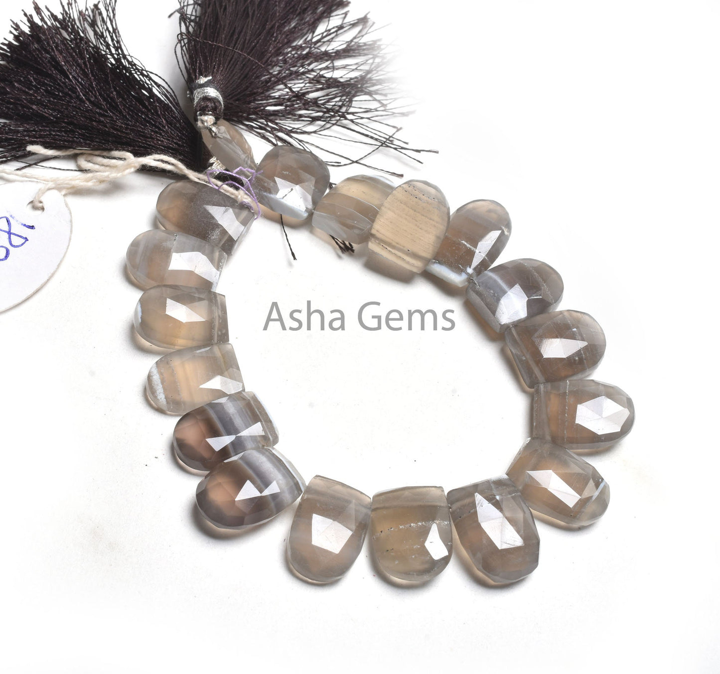 Beautiful Boulder Agate Chalcedony Faceted Fancy Nail Shape Beads,11-17mm Gemstone Fancy Briolette Side Drill Bead Jewelry Making Craft SALE