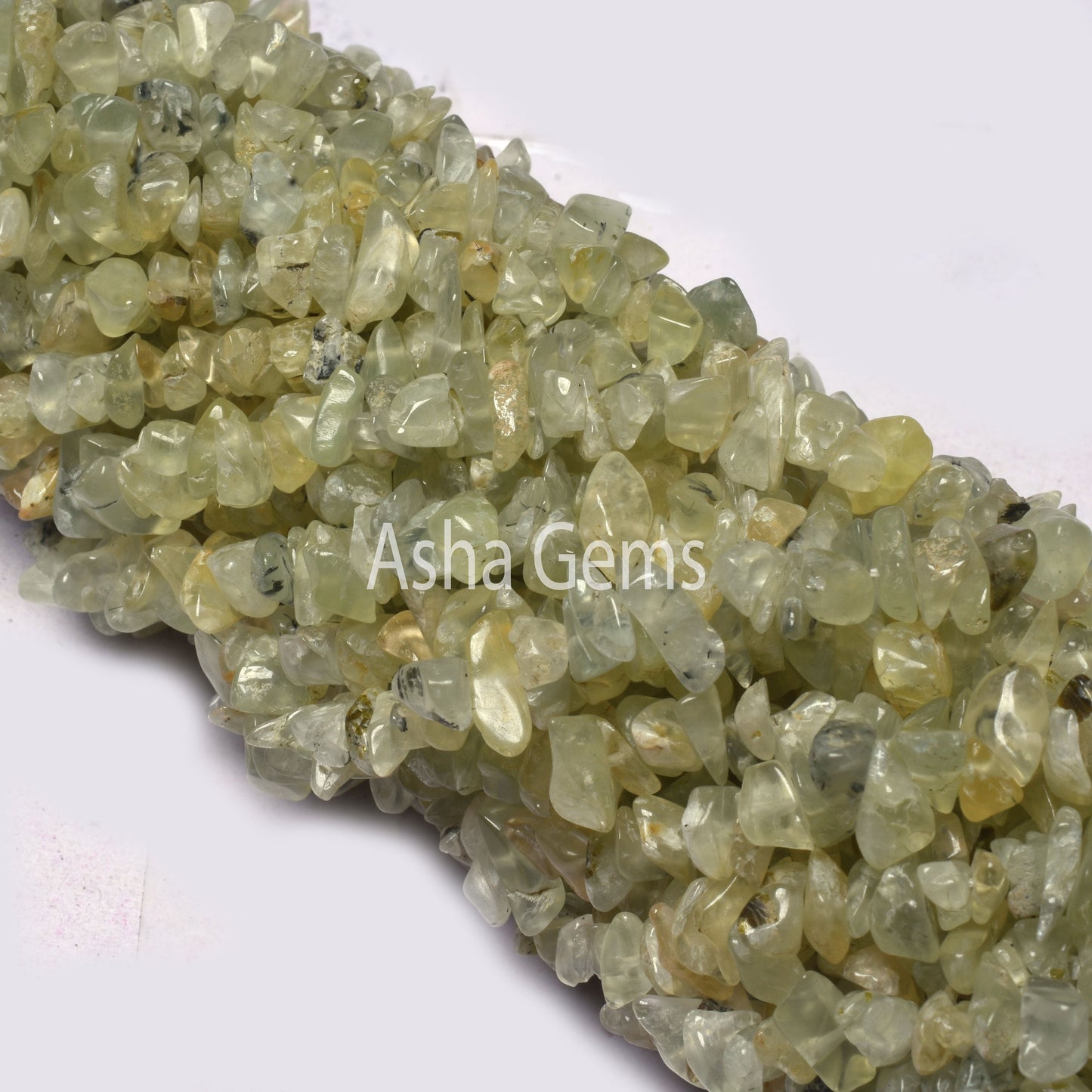 Natural Prehnite Uncut Chip Beads Gemstone Green Prehnite Smooth raw rough Uneven Tiny Beads,34"Strand Prehnite Chip Bead Jewelry Craft sale