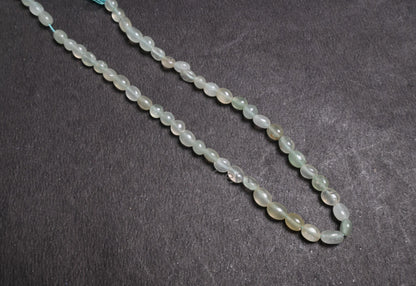 Natural Aventurine Smooth Puff Oval Fancy Shape Handmade Gemstone beads,12" Light Grape Green aventurine Plain Oval beads Jewelry Craft SALE