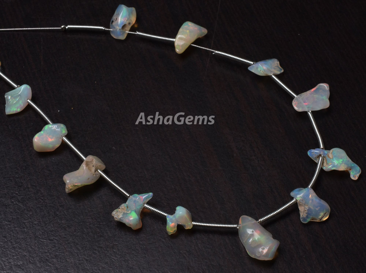 Colorful Flashy Fire Natural Ethiopian Opal Rough Beads, Ethiopian Opal Untreated Gemstone Bead, Beautiful Welo Fire Opal Raw Nuggets Beads