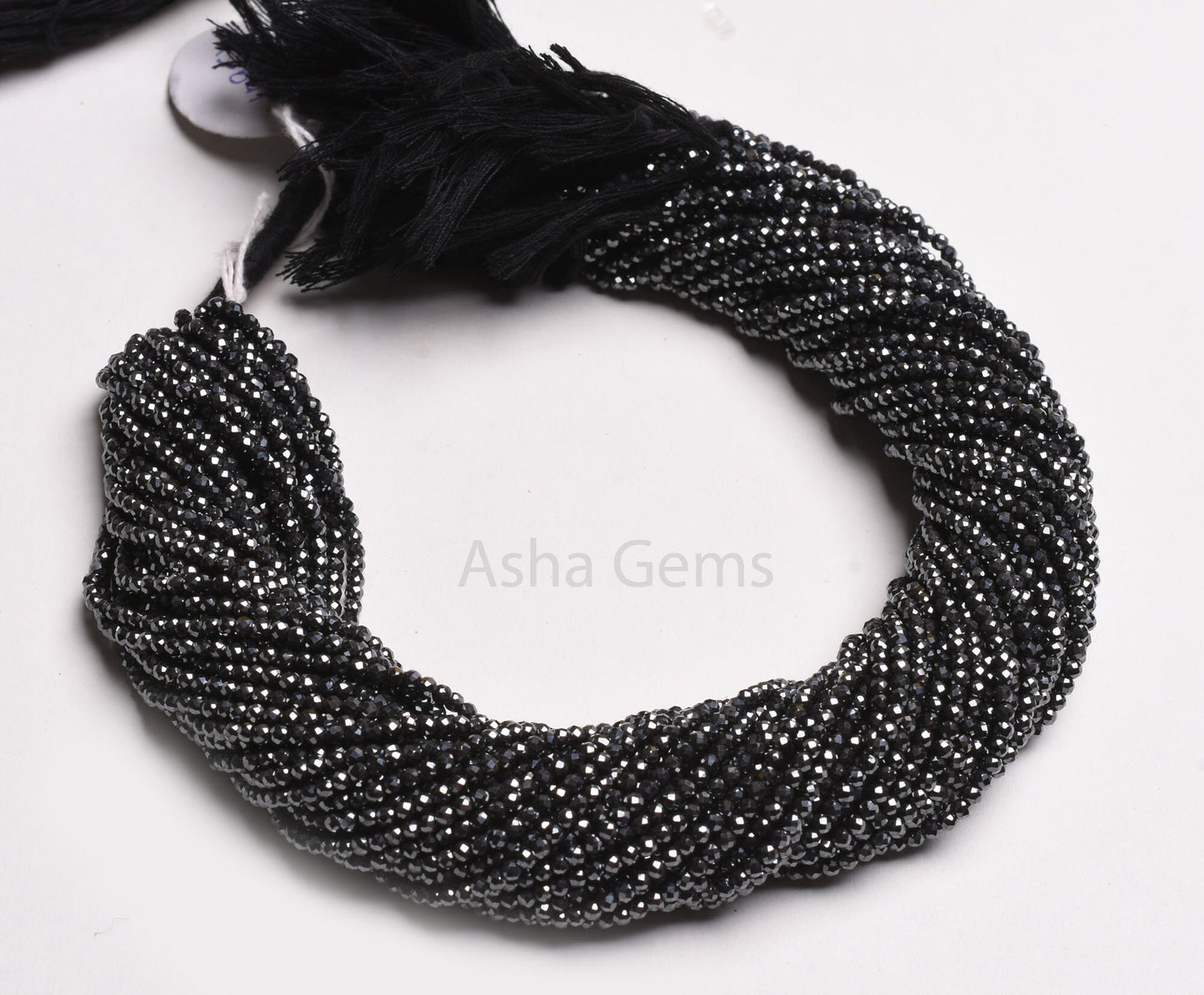 Beautiful Gunmetal Micro Cut Beads,13 Inch Strand,2.5 mm Natural Hematite Faceted Rondelle Gemstone Beads Jewelry Making Craft,Hematite Bead