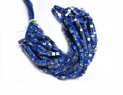 Beautiful Blue Lapis Lazuli 3D Cube Box Shape Smooth Gemstone Beads,8/16" Natural Lapis Plain handmade Cube Box Fine Lapis Bead Jewelry SALE