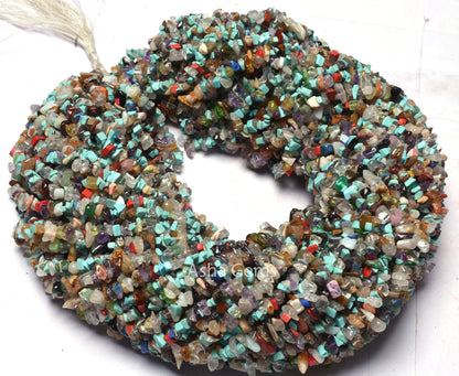 Natural Disco Uncut Chips Raw Gemstone Beads Semi Precious Mix Multi Color Gemstone Tiny Rough Smooth Raw Nugget Bead For Jewelry Craft SALE