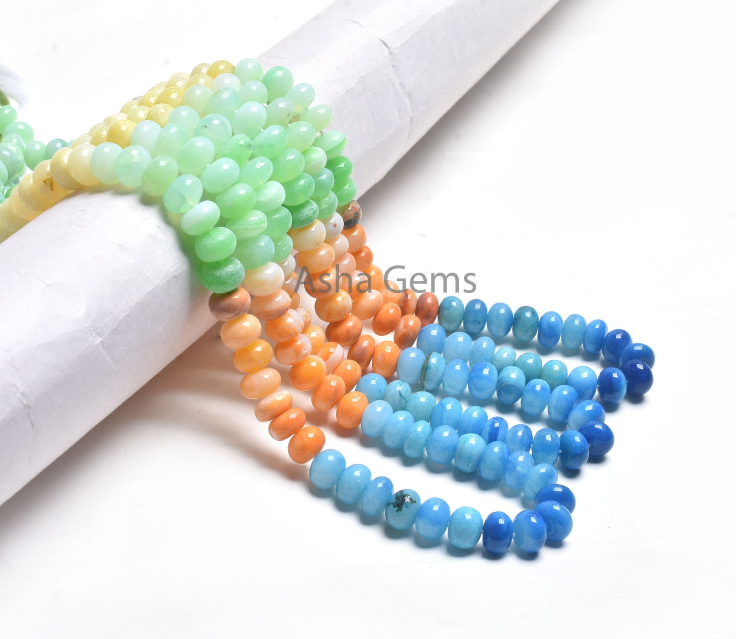 Beautiful Rainbow color Shaded Opal Rondelle Gemstone Beads, AAA Quality Multi Color Disco Opal Plain handmade Beads Opal Jewelry Craft SALE