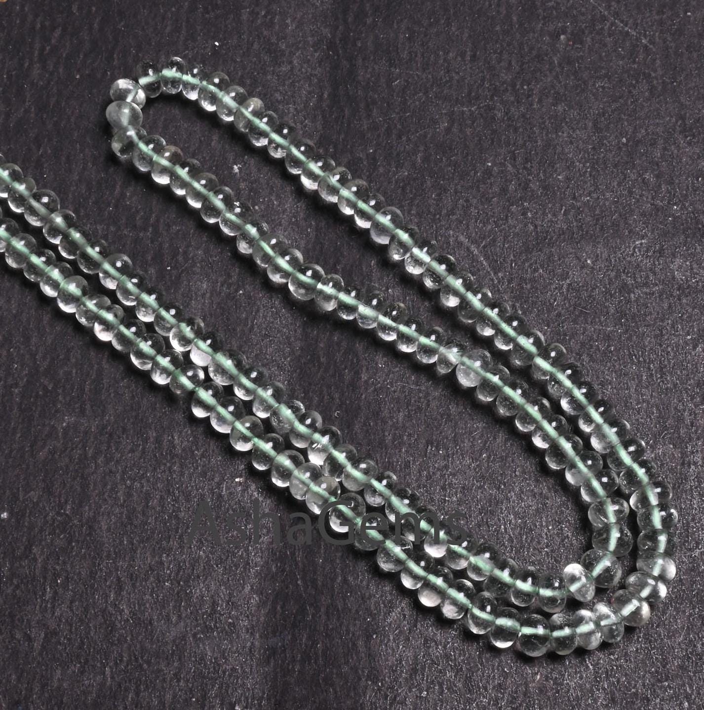 AAA Quality Green Amethyst Smooth Rondelle Gemstone Beads,16"Natural Amethyst Plain Handmade Roundelle Bead Green Amethyst Bead Jewelry SALE (AG 12295)