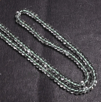AAA Quality Green Amethyst Smooth Rondelle Gemstone Beads,16"Natural Amethyst Plain Handmade Roundelle Bead Green Amethyst Bead Jewelry SALE (AG 12295)