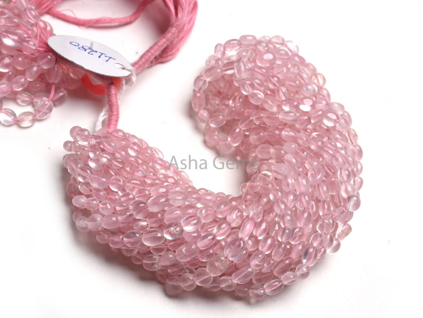 AAA Quality Rose Quartz Smooth Oval Gemstone Beads, Natural Pink Rose Quartz Plain Handmade Uneven Tiny Oval Beads Jewelry Handicraft SALE