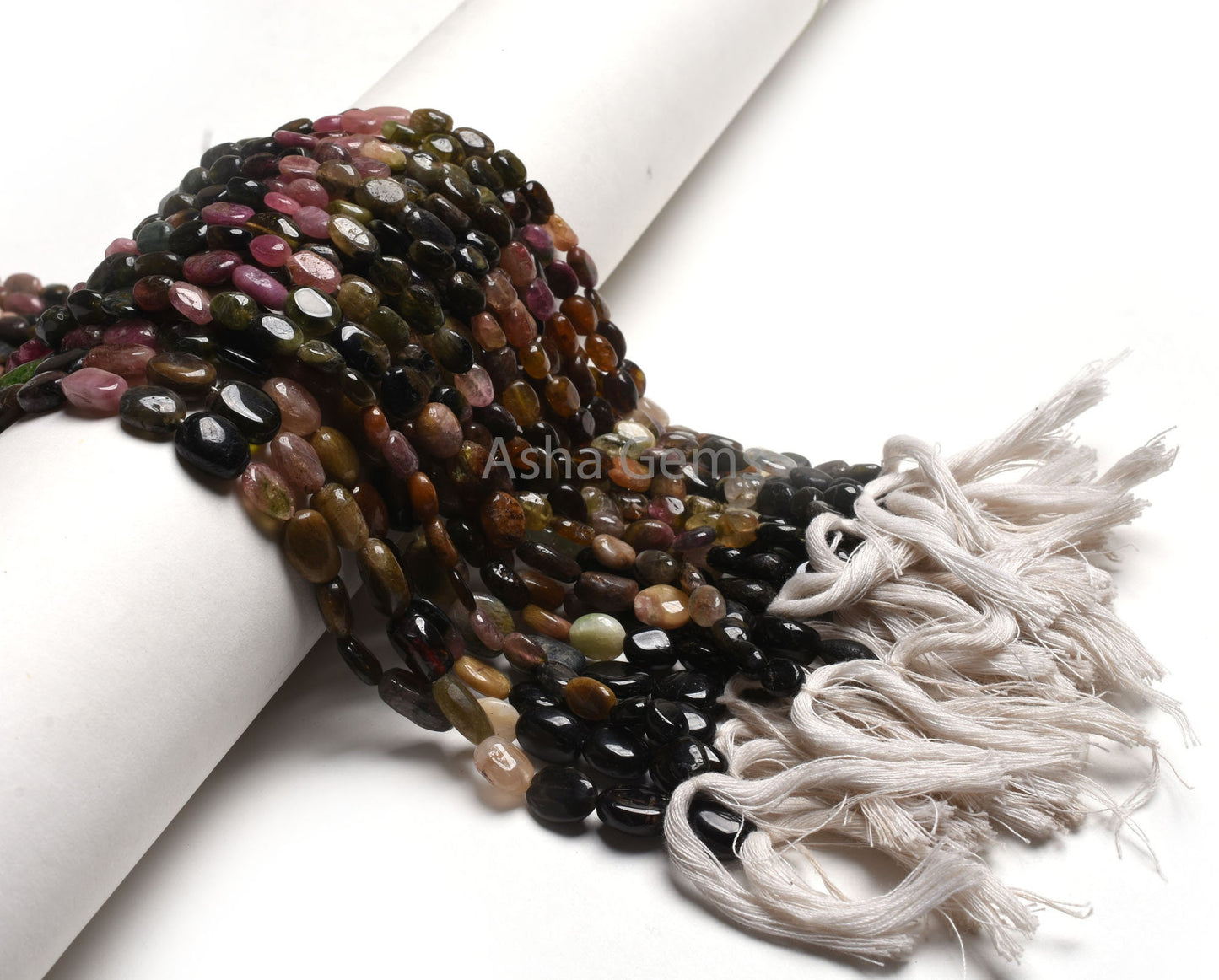 13" Strand Natural Multi Tourmaline Smooth Oval Shape Gemstone beads, Shaded Tourmaline Plain handmade Oval Bead Tourmaline Handicraft SALE