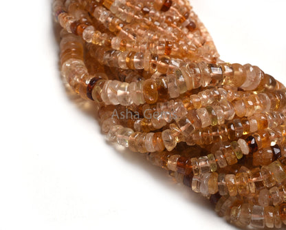 Shaded Yellow Citrine Smooth Handmade Tyre Gemstone Beads, Natural Citrine Plain Uneven Tyre Shape Beads, Fine Citrine Beads Jewelry Makings