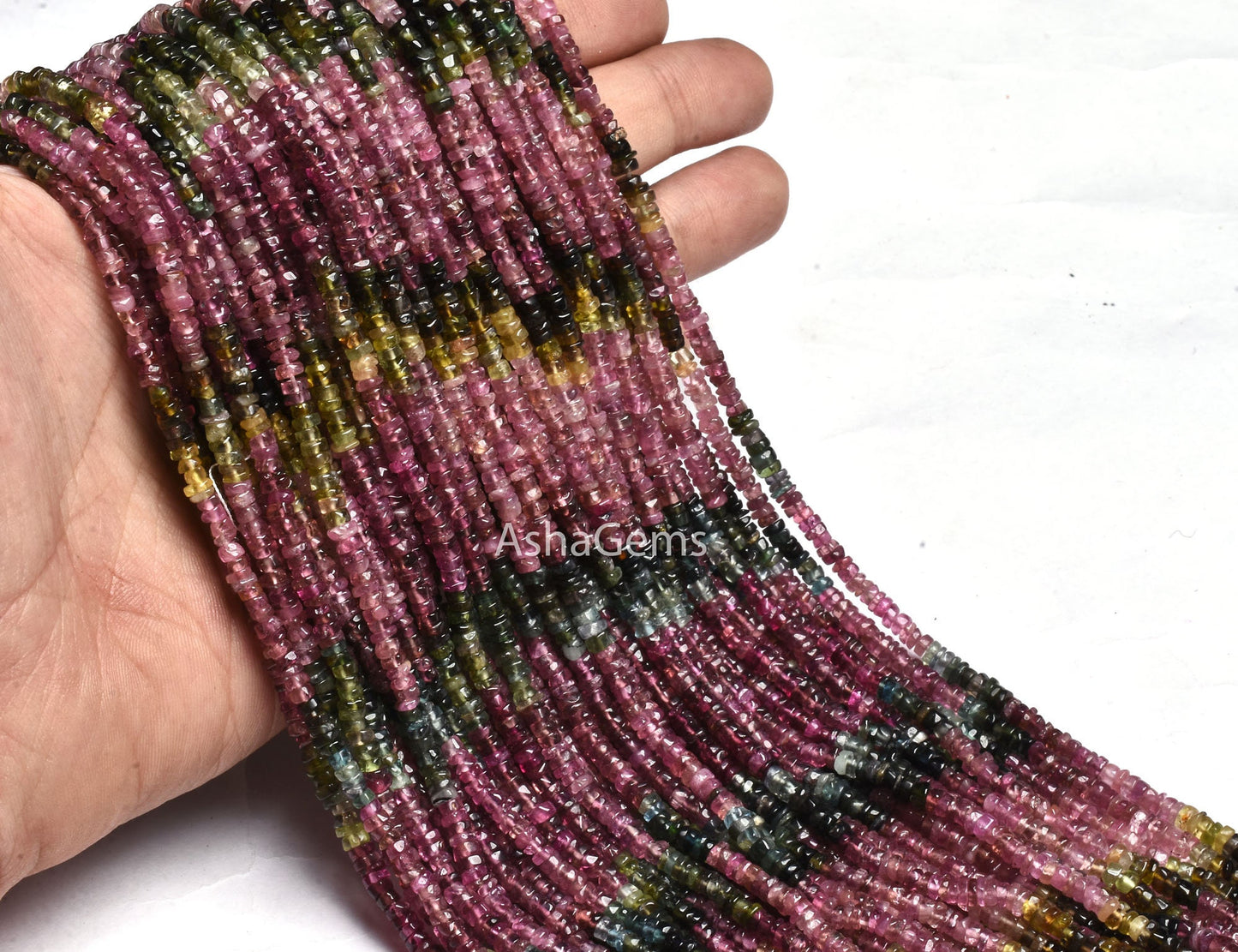 Natural Tourmaline Smooth Tyre shape beads,3-3.5 mm Multi Tourmaline Plain Wheel Shape Handmade Gemstone bead Rare tourmaline Tiny tyre Bead