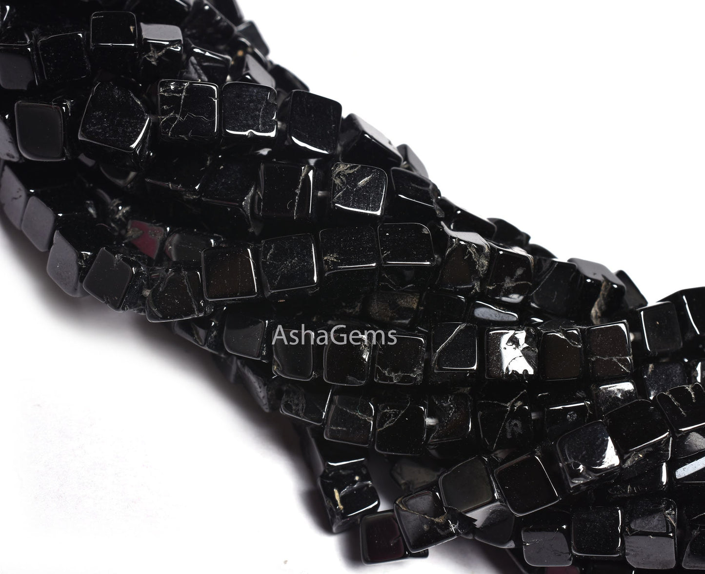 Beautiful Natural Black Spinel Box Shape Smooth Gemstone Beads,4.mm, Black Spinel Plain 3D Cube Box Beads,Spinel Beads.For Jewelry Craft