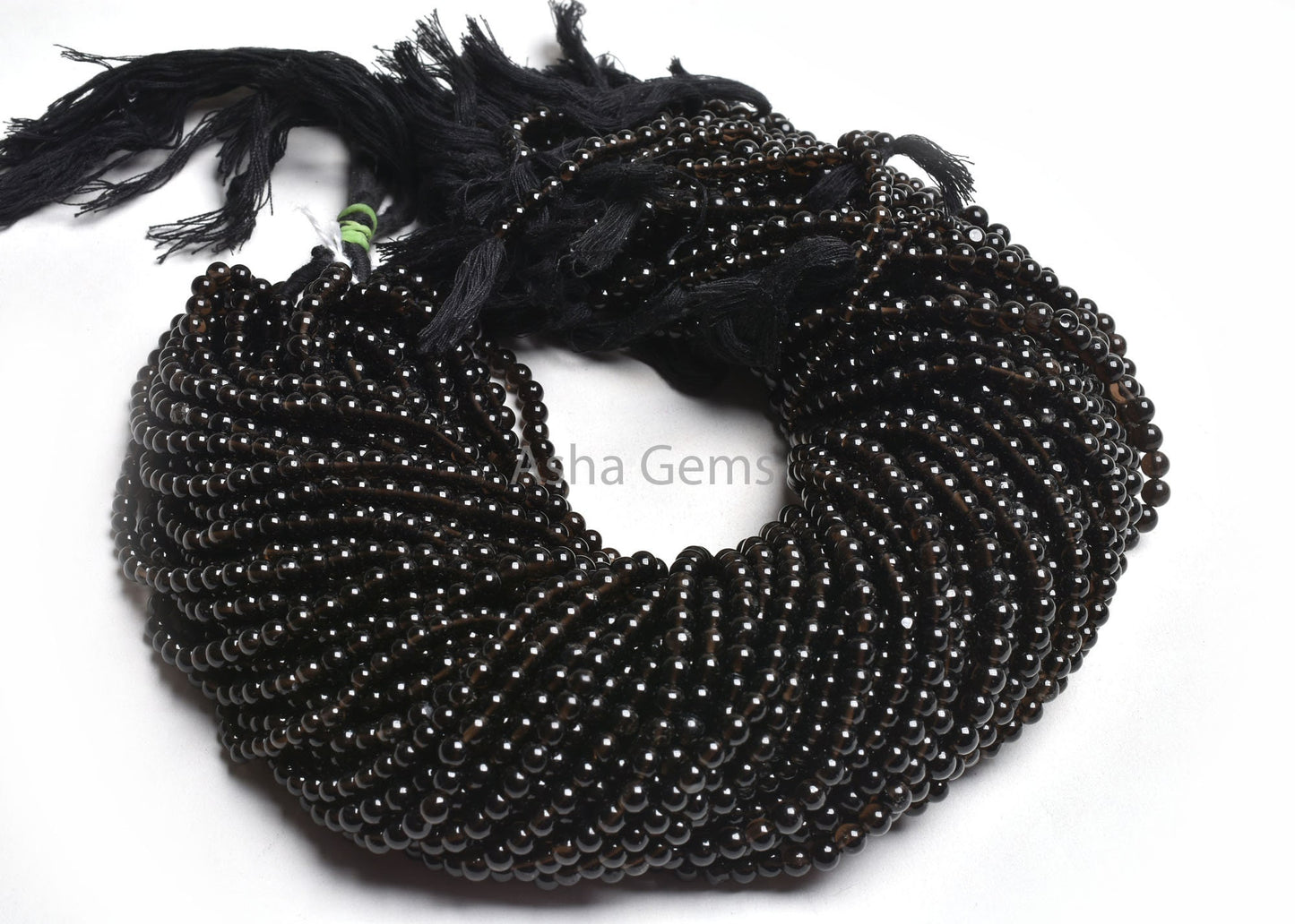16" Strand Beautiful Smoky Quartz Smooth Round Ball Beads, AAA Smoky Beads, Natural Black Smoky Plain Round Gemstone Bead Jewelry Craft SALE