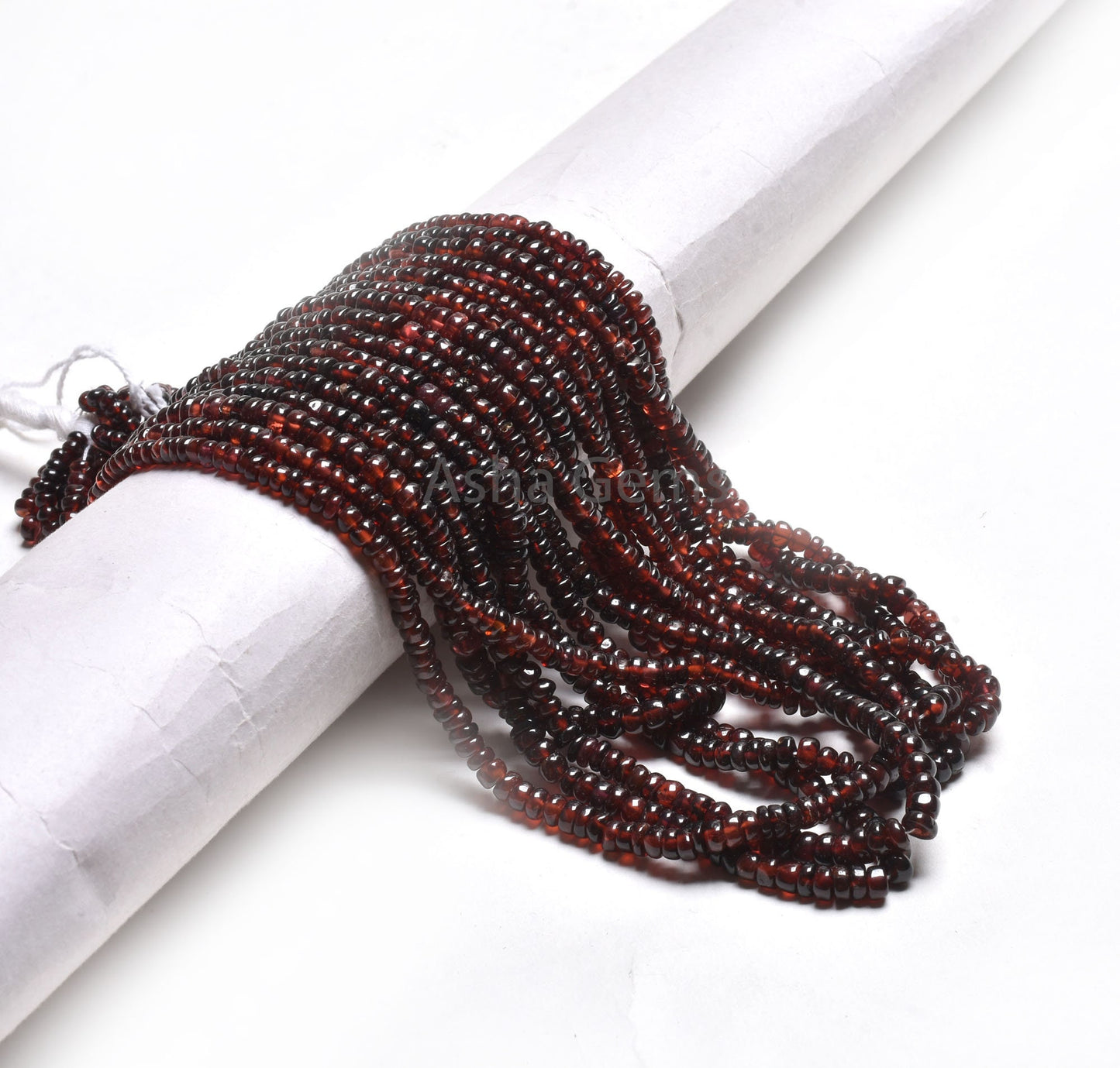 Natural Red Garnet Smooth Rondelle Beads,16 inch Strand Garnet Beads, Garnet Plain handmade Gemstone Beads Jewelry Makings Handicraft SALE