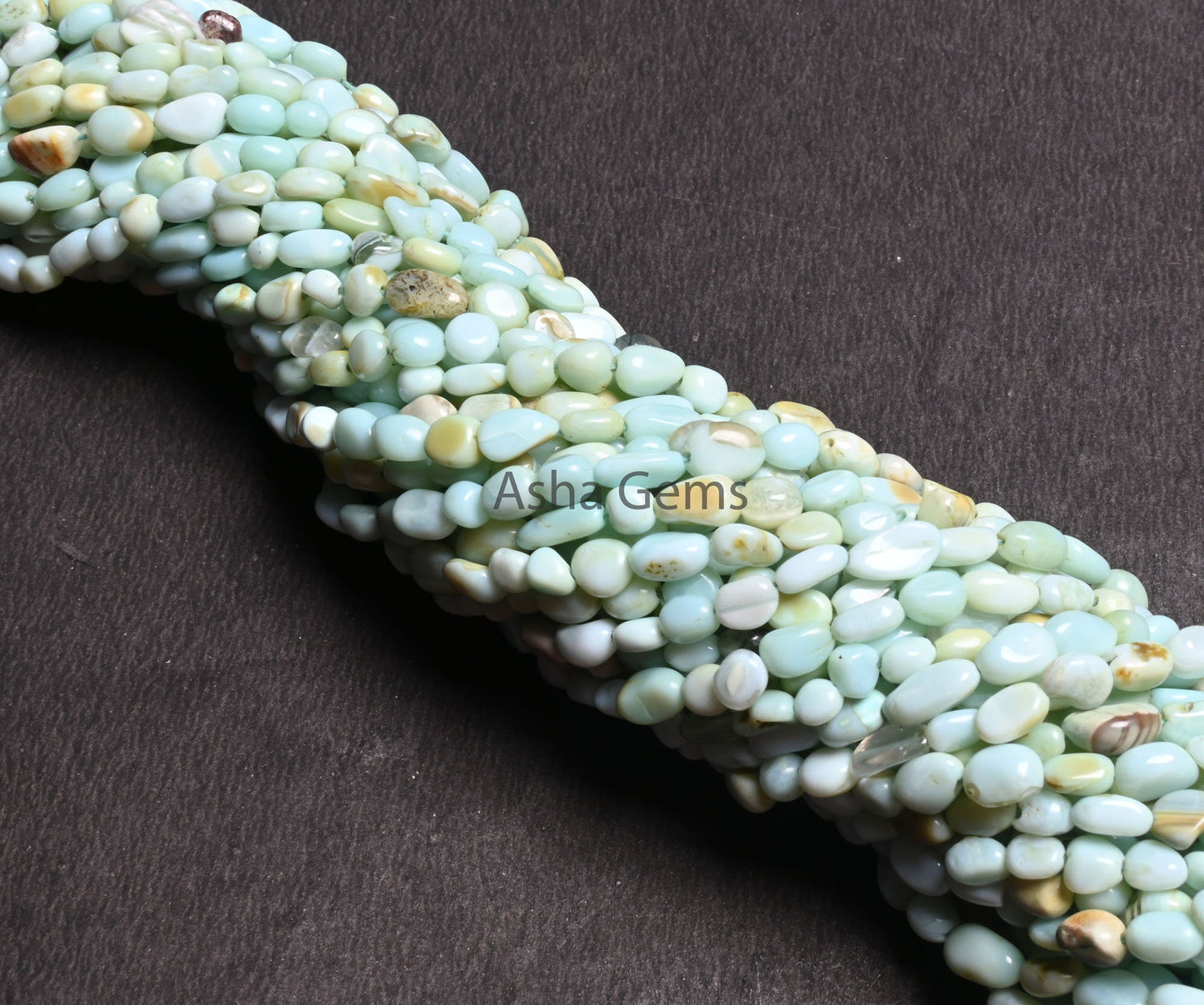 Beautiful Blue Peru Opal Smooth Nugget Beads, Peruvian Boulder Opal Tiny Nuggets Gemstone Loose Beads Jewelry Making Craft Opal Tumble Beads