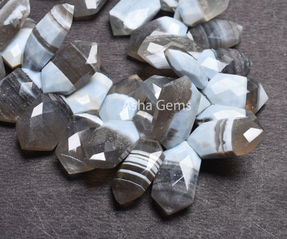 11-22 mm Beautiful Blue Boulder Opal Faceted Fancy Shape Gemstone Beads,7.5"Strnd Boulder Opal Briolette Side Drill Bead Jewelry Making SALE