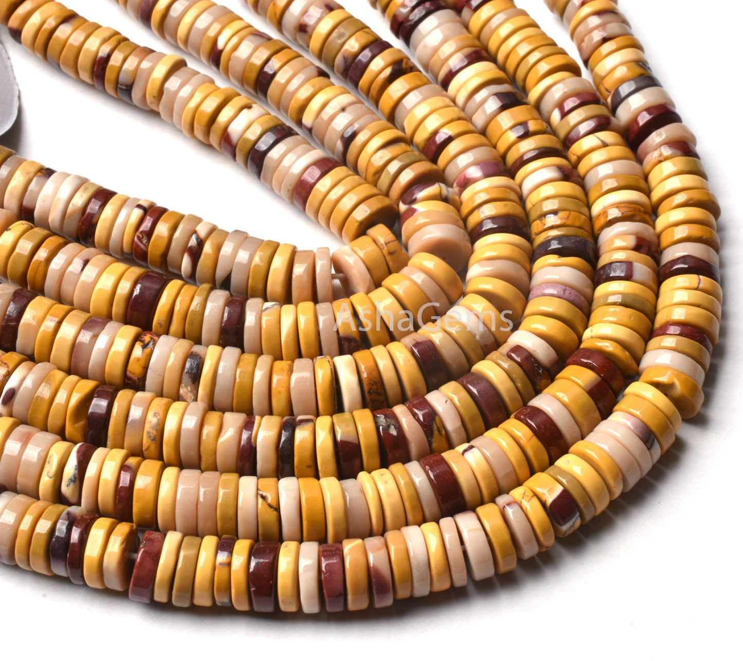 SALE Stunning Mookaite Jasper Smooth Heishi Tyre Beads ,Mookaite Gemstone Beads, Mookaite Jasper shaded Tyre Beads,8 mm,Jewelry Makings SALE