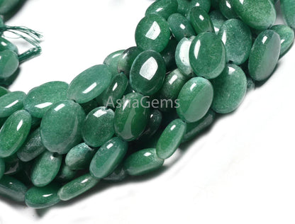Green Quartz Smooth Oval Shape Beads,12 Inch Strand Green Quartz Plain Oval Straight Drill Beads, Quartz Gemstone Handmade Bead Jewelry Sale