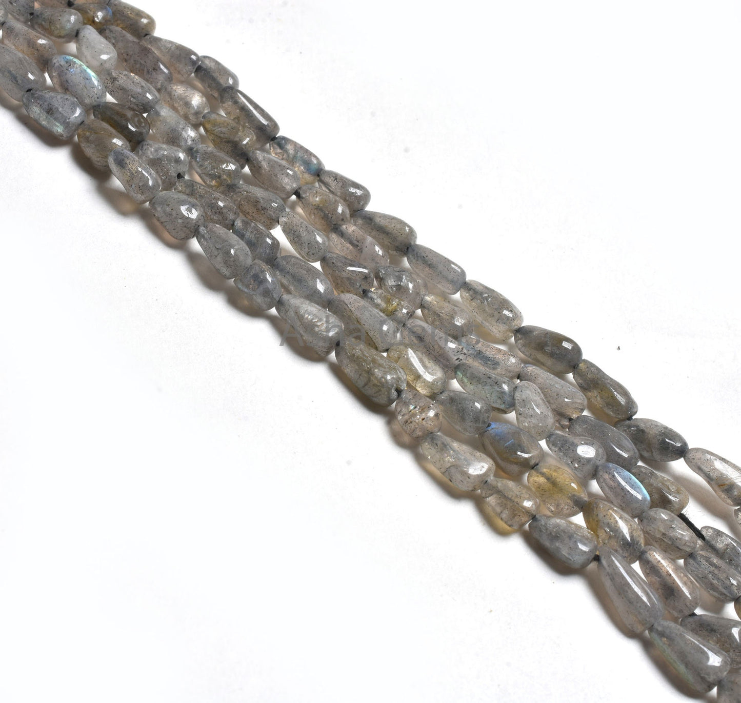 Natural Blue Fire Labradorite Smooth Drops Beads, Labradorite handmade Straight Drill Teardrop Beads,13" Black Rainbow Drops, Jewelry Crafts