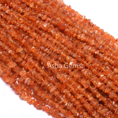 Carnelian Smooth raw Uncut Chip Gemstone Beads, Orange-Red Carnelian Plain Uneven Small Chip Beads Carnelian raw Rough Beads Jewelry Crafts