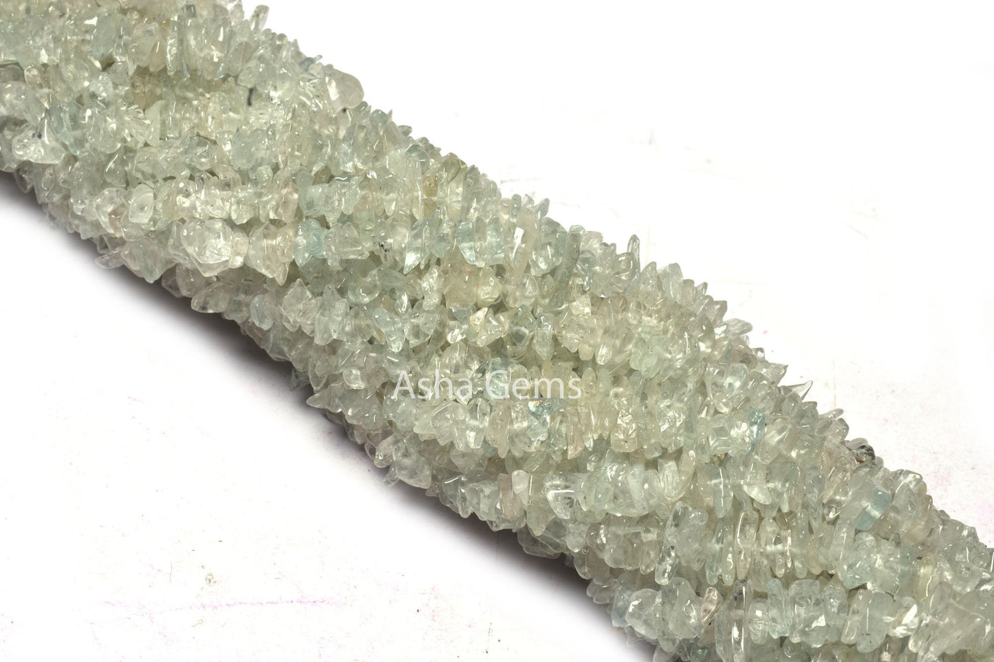 34" Strand Natural Aquamarine Uncut Chips Smooth Beads Gemstone Light Blue Aquamarine Chips, Aquamarine Smooth Raw Rough Beads Jewelry SALE