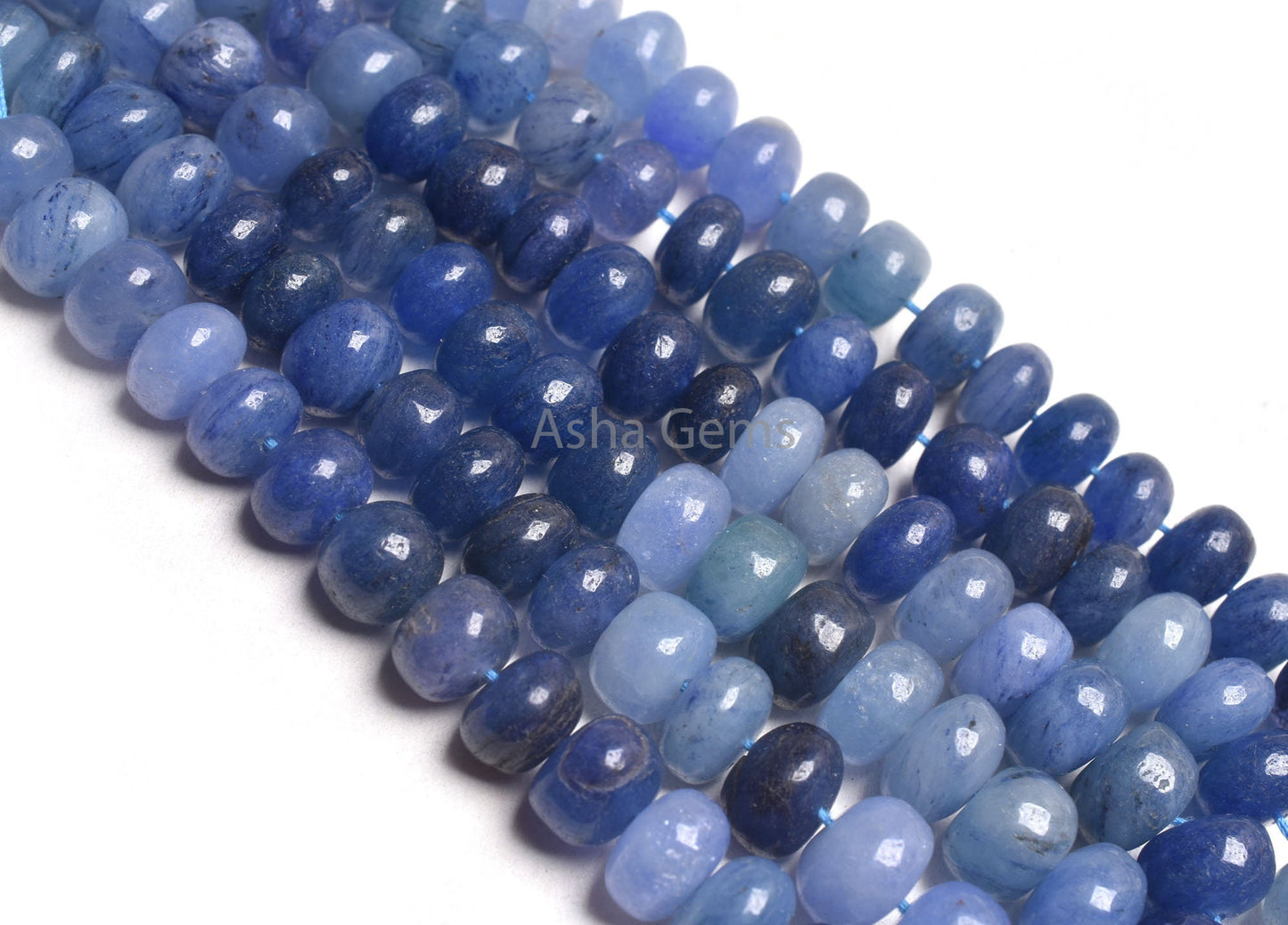 12" Strand Shaded Blue Tanzanite Smooth Rondelle Shape Beads, Tanzanite Plain Handmade Gemstone Beads, Tanzanite Beads TZ Jewelry Craft SALE
