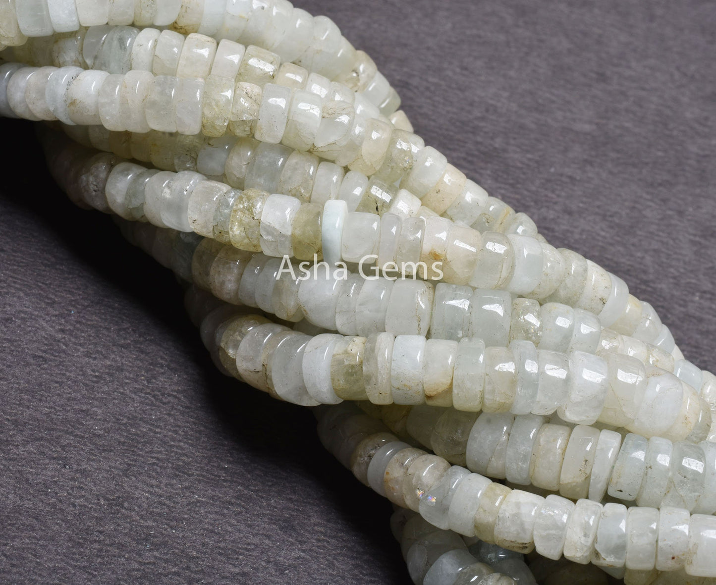 12"Strand Aquamarine Smooth Tyre Gemstone Beads, Light Blue Aquamarine Plain Handmade Wheel Shape Beads Natural Aquamarine Bead Jewelry SALE