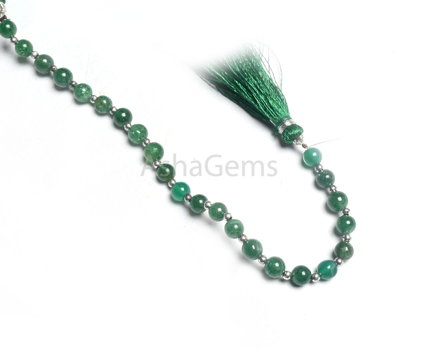 Beautiful Green Onyx Smooth Round Shape Gemstone Beads, Shaded Green Onyx Round Ball handmade  Beads, Onyx Plain Beads Jewelry Making Crafts