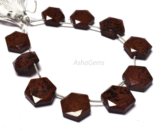 Natural Red Jasper Faceted Hexagon Shape Gemstone Beads,8" Strand jasper beads,10 Piece Strand red Jasper fancy Flat Hexagon Briolette Beads