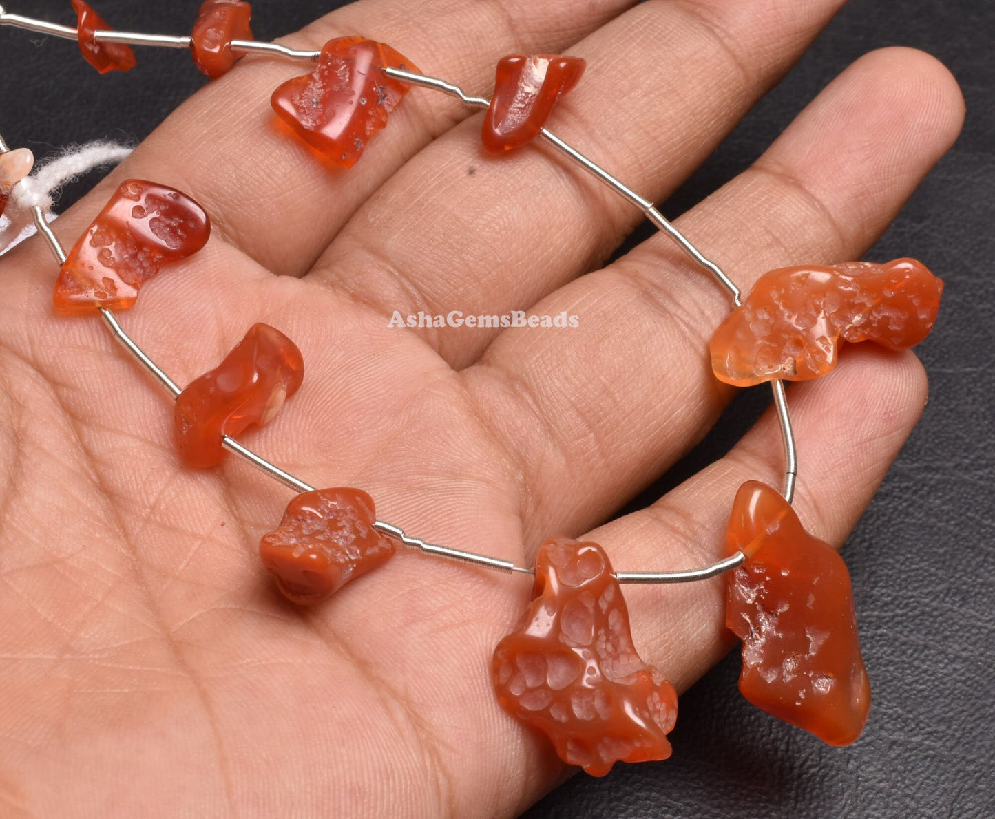 Beautiful Mexican Fire Opal Smooth Nugget Beads Natural Mexican Opal Rough shape Gemstone Beads, Red Opal Fancy Shape Uneven Beads Jewelry