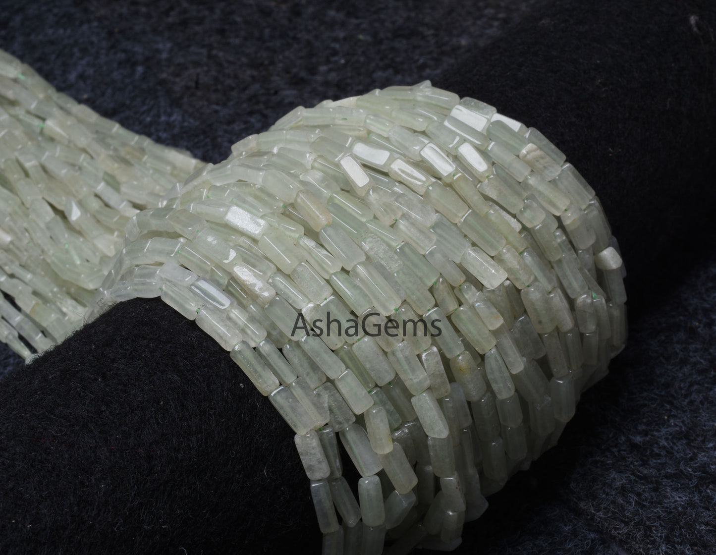 Natural Aventurine Smooth Rectangle Beads,13" Strand Grape Green Aventurine Plain Handmade Uneven Rectangle Beads Aventurine Beads Jewelry