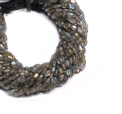 Natural flash Labradorite Smooth Uneven Shape Oval Handmade Gemstone Beads,12.5"strand Multi fire Labradorite Long oval Nugget bead Jewelry
