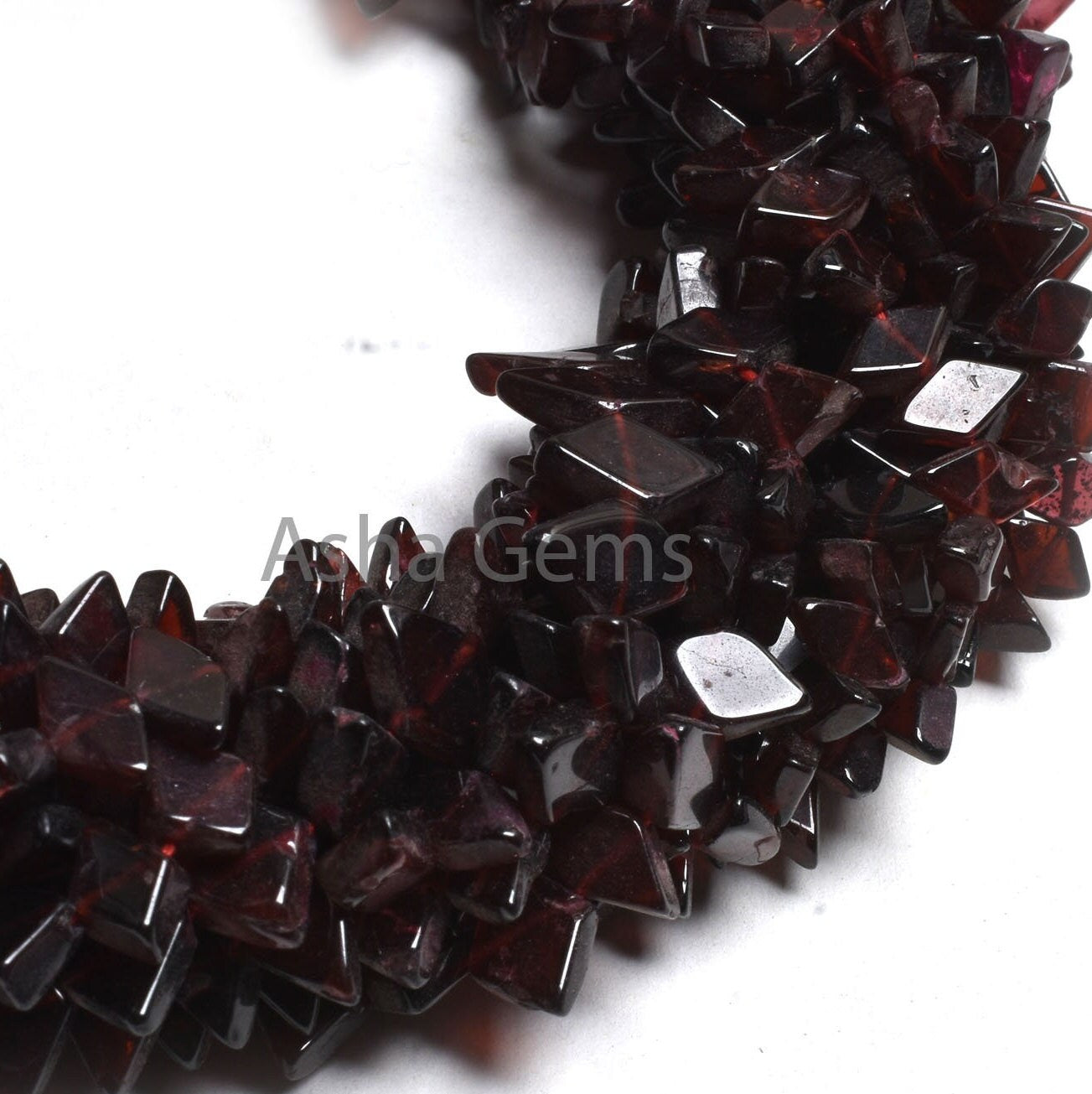 Beautiful Garnet smooth Rhombus Gemstone Beads, natural Red Garnet Plain Handmade Fancy Shape Center Drill Beads, Fine garnet Beads Jewelry