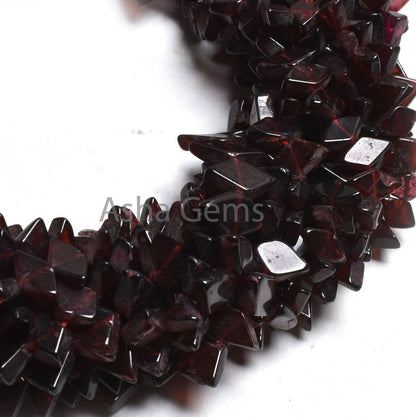 Beautiful Garnet smooth Rhombus Gemstone Beads, natural Red Garnet Plain Handmade Fancy Shape Center Drill Beads, Fine garnet Beads Jewelry