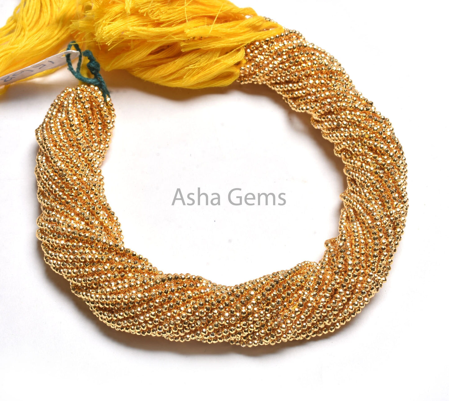 13" Strand Beautiful Natural Golden Pyrite Coated Micro Cut Rondelle Faceted Gemstone Beads,2.2mm AAA Quality pyrite bead Jewelry Craft SALE