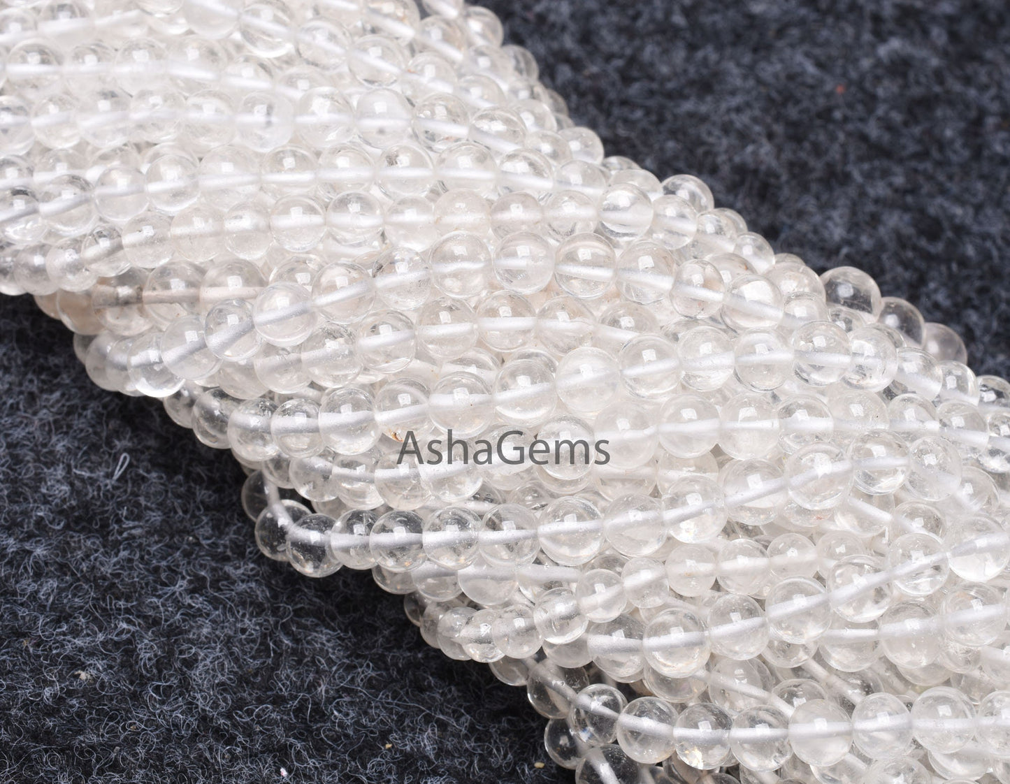 6 mm Crystal Quartz Smooth Round Ball Beads, Natural Clear Crystal Plain Round Shape Gemstone Beads, Crystal Beads Jewelry Making Craft SALE