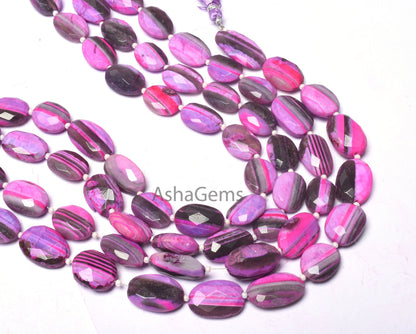 Beautiful Pink Boulder Opal Faceted Oval Shape Beads,13"Strand Boulder Opal Beads, Pink Opal Faceted Bead Loose Gemstone Jewelry Making SALE