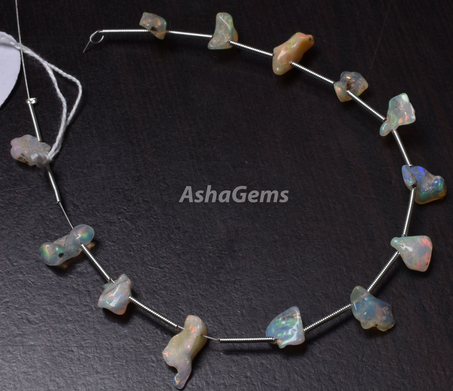 AAA Quality Ethiopian opal Rough Beads,24 Carat Natural Rainbow fire Ethiopian opal Rough Beads, Untreated Ethiopian opal Rock Mineral Beads