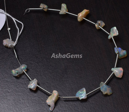 AAA Quality Ethiopian opal Rough Beads,24 Carat Natural Rainbow fire Ethiopian opal Rough Beads, Untreated Ethiopian opal Rock Mineral Beads