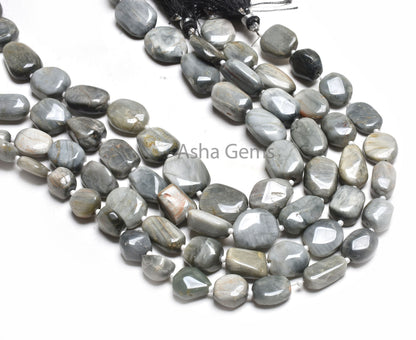 Natural Cats Eye Smooth Nuggets Beads,13.5 inch Strand Cats Eye Plain Tumble Shape Handmade Gemstone Beads, Cats Eye Bead Jewelry Craft SALE